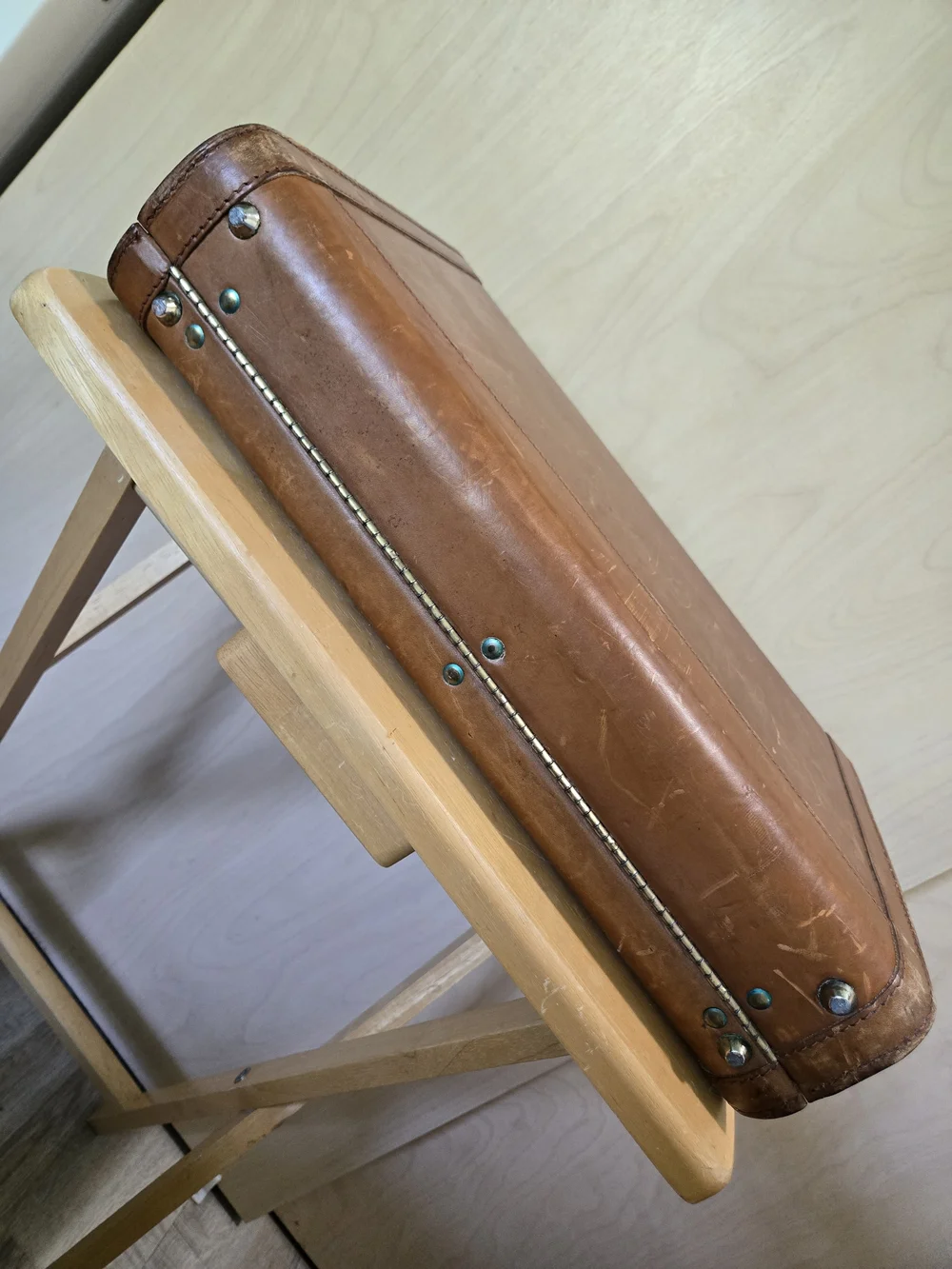 Renwick Classic Brown Leather Briefcase